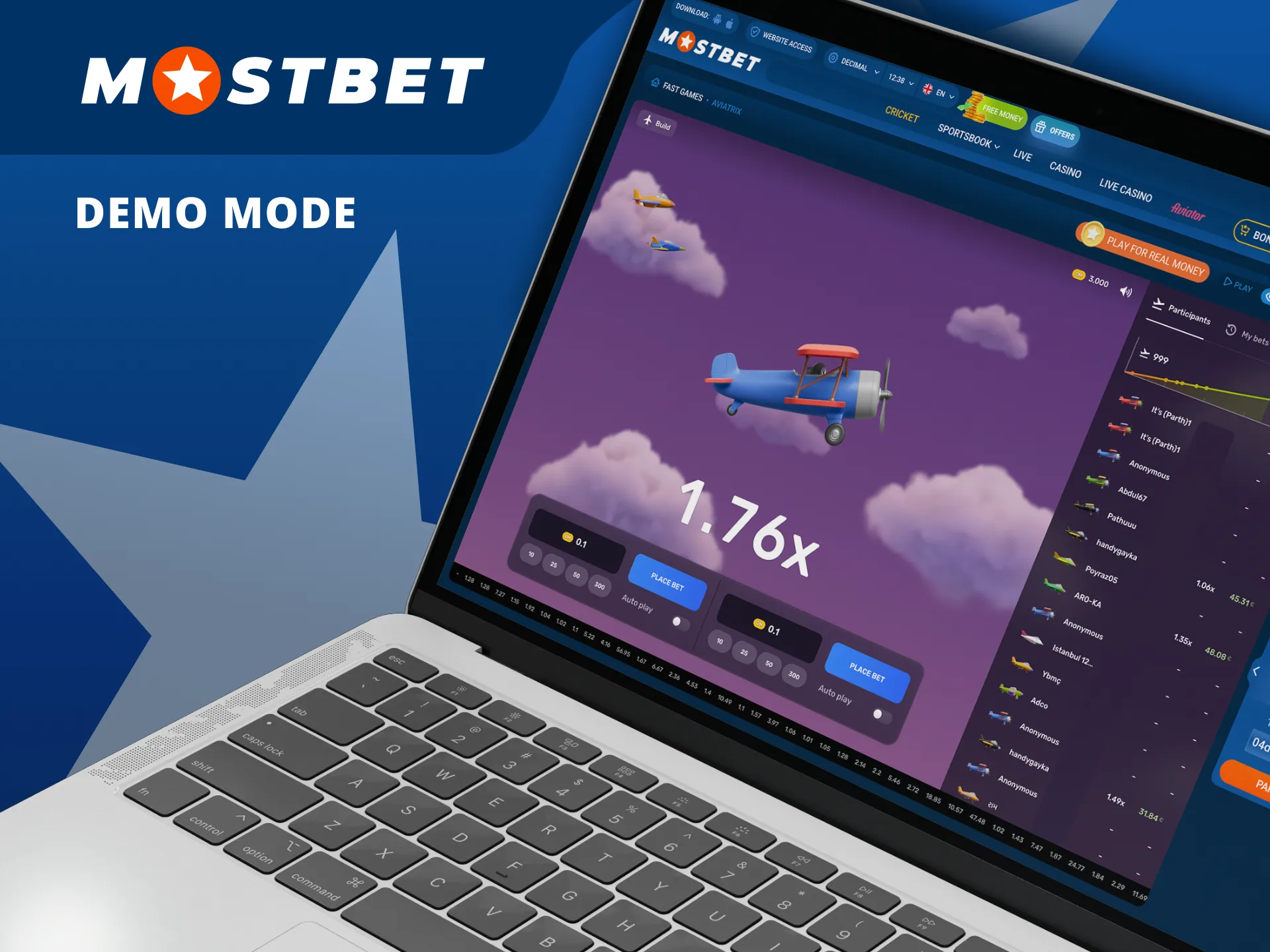 Mostbet’s demo mode lets you explore crash games risk-free.