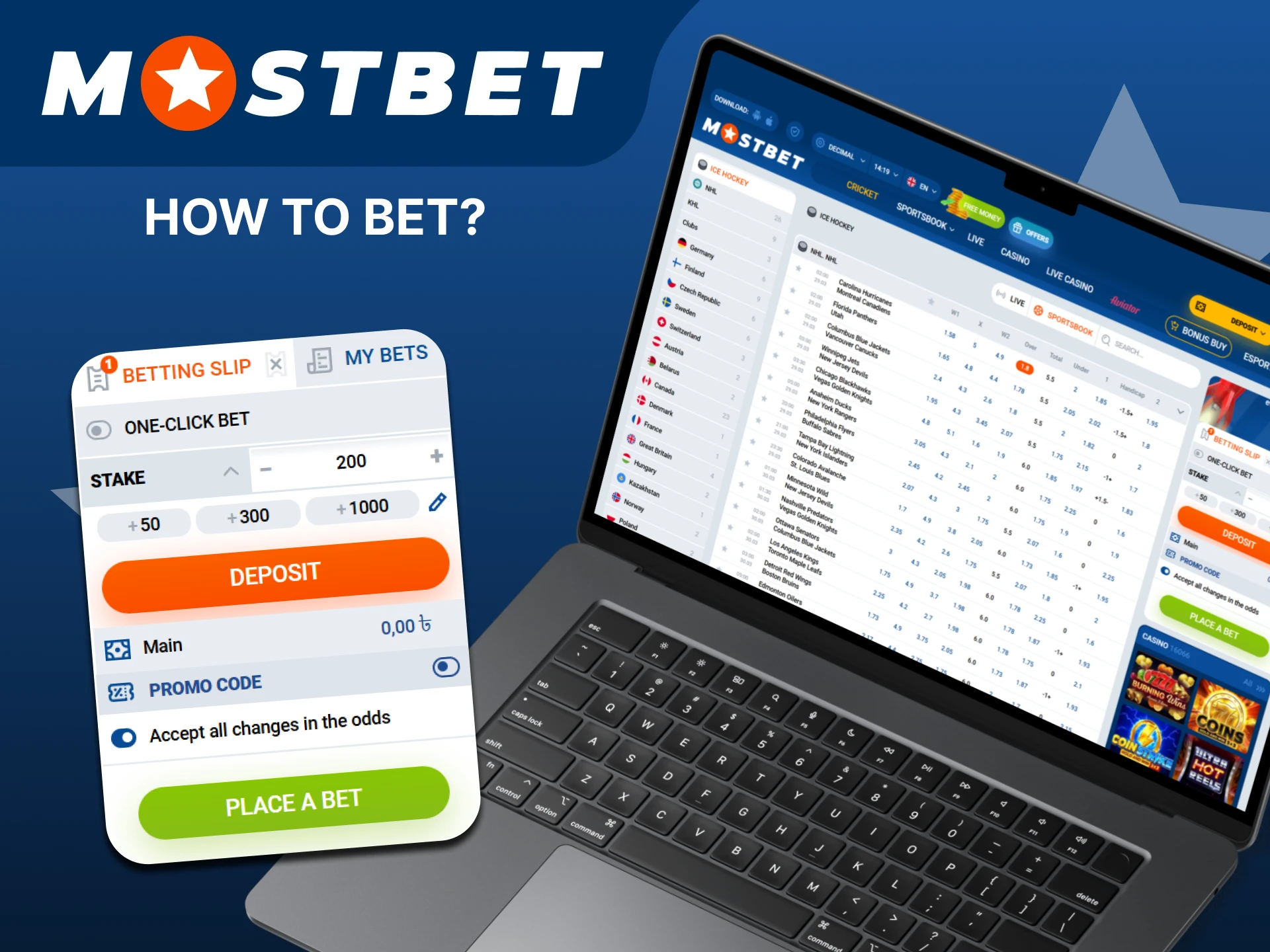 Find out how to bet on ice hockey at Mostbet.